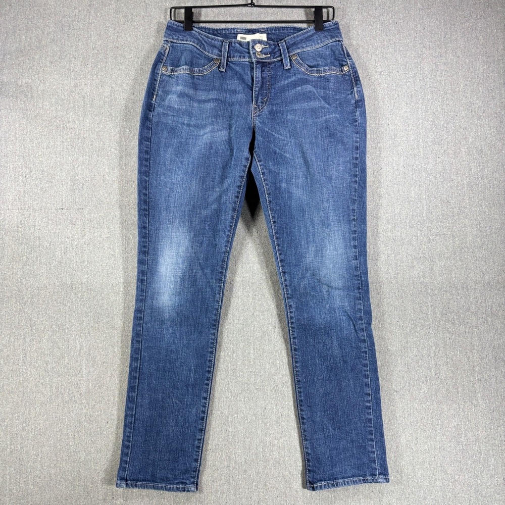 Levi's 529 Curvy Skinny Leg Jeans Women Size 30 Blue Medium Wash Denim Mid Rise